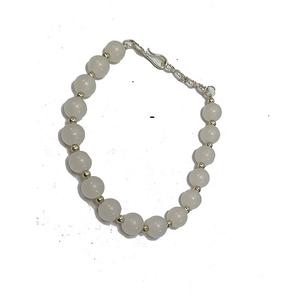 Crystal <b>bracelet</b> White Quartz 8mm Adjustment Round <b>Beads</b> Stone Crystal Gemstone Fashion Jewelry <b>Men</b> and Women Gift Energy - Product Image 1