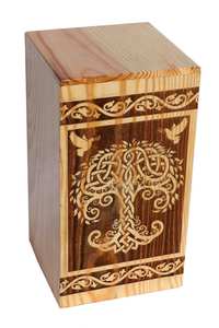 Boîte d'urne en bois fabriquée à la main pour arbre de cendres humaines urne personnalisée à la main grand mémorial pour votre bien-aimé - Product Image 2