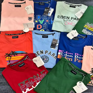 Camisetas de Manga Corta Estampadas de Algodón para Hombre y Mujer, Diseños Variados al por Mayor, Bangladesh, Tiempo de Entrega de Muestra de 7 Días, Venta Directa de Fábrica - Product Image 5