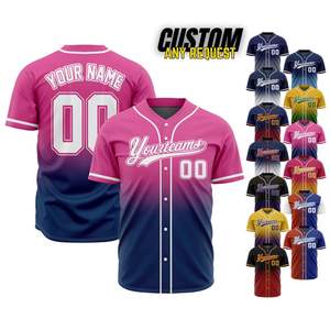 Meilleur maillot de baseball personnaliser 7V7 entraînement uniforme de baseball et de softball avec numéro de nom d'équipe personnalisé et quantité minimale de commande bas - Product Image 2