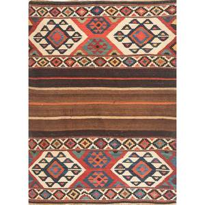 พรมขนสัตว์ทอมือสีชมพูและสีม่วง รุ่น Nayaab Paem-947 ลายเรขาคณิต รูปทรงสี่เหลี่ยมผืนผ้า สำหรับใช้ในบ้าน - พรมจาอีปุร์ สหรัฐอเมริกา - Product Image 1