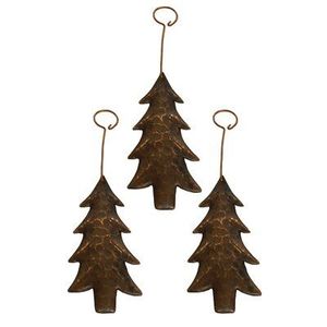 Ensemble de 2 décorations de Noël suspendues en fer galvanisé de haute qualité, faites à la main, pour une décoration de maison festive et chaleureuse - Product Image 4