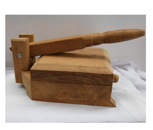 Prensador de masa de madera maciza Prensador de tortillas de maíz Prensa de masa Tortillas Logotipo personalizado aceptado precio al por mayor - Product Image 3