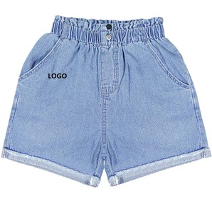 <b>Elastic</b> <b>Waist</b> Stretchable Custom Made Unisex <b>Ladies</b> Denim <b>Jeans</b> Short Wholesale Working Running Joggers Quick Dry Denim Shorts - Product Image 6