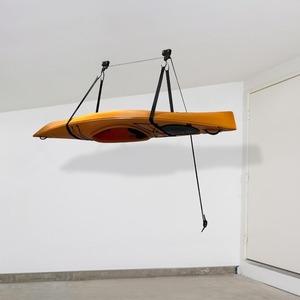 Support de plafond pour vélo et kayak, support mural pour canoë, <span class=keywords><strong>poulie</strong></span> de suspension, crochets, grue de stationnement pour vélo, présentoir mural - Product Image 4