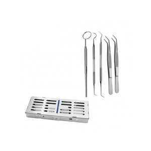 Kit de examen dental básico de 6 piezas de acero inoxidable de alta calidad de instrumentos dentales de calidad estándar - Product Image 2