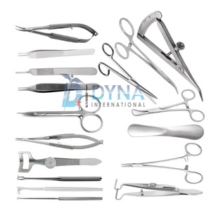 Instruments chirurgicaux de chirurgie oculaire de haute qualité, 17 pièces avec étui en cuir - Product Image 5