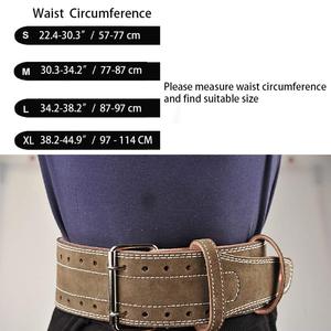 Weightlifting <b>Back</b> <b>Support</b> Belt Leather & Suede Single/Double Prong Professional Powerlifting Belt Custom OEM Wholesale - Product Image 2