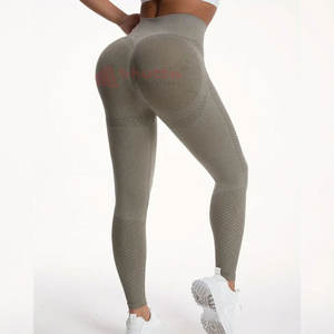 Wholesale Price Custom Logo Yoga Gym Wear Ladies Leggings Sportswear Compression <b>Tights</b> Leggings Seamless <b>High</b> <b>Waist</b> - Product Image 2