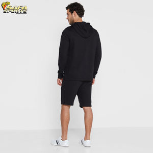 2024 conjuntos de pantalones cortos para correr con capucha de dos piezas personalizados de alta calidad para hombre XL French Terry Printed Logo Plus Fleece - Product Image 2