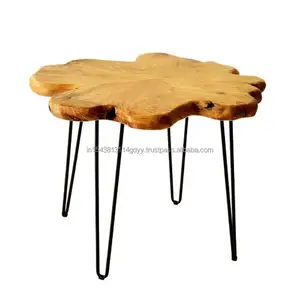 Simple design cheap movable coffee tables wooden coffee tables natural wood supplier