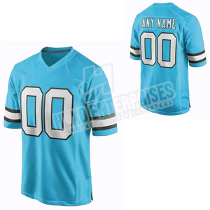 Personnalisation d'usine Maillot de football américain respirant unisexe pratique personnalisée à manches courtes grande taille - Product Image 3