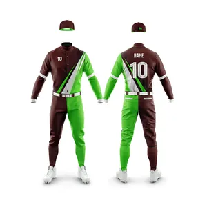 Top Sale Custom Honkbal Jersey Uniform Ontwerp Voor Mannen Gesublimeerd Jeugd Bottom Down Softbal Uniform Met Broek