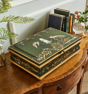 Boîtes empilables en verre et miroir à cadre doré ; vitrines ornées pour articles de luxe, disponibles au prix de gros - Product Image 5