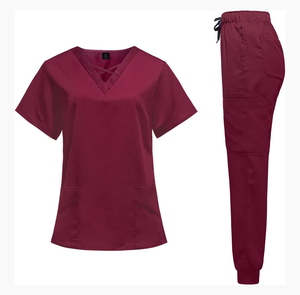 Conjuntos médicos de moda al por mayor, uniformes de enfermería para mujer, uniformes médicos de hospital con estilo, uniformes de algodón y poliéster - Product Image 1