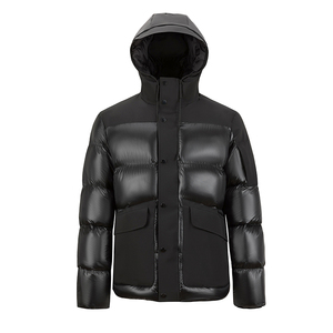 Manteaux d'hiver rembourrés de haute qualité pour hommes Nouveau design Vestes à bulles avec fermeture éclair Vêtements longs Longueur en duvet - Product Image 2