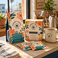 Boîte à café filtre personnalisée AT PACK avec sachets individuels, ensemble d'emballage cadeau pour torréfacteurs, cafés et marques privées