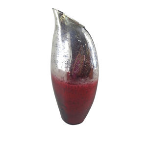 Nuevo florero de Metal decorativo textura negra con maceta de brillo dorado para el hogar y la Oficina Mesa decorativa hecha a mano a granel - Product Image 4