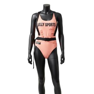 Maillot de bain athlétique pour femme, tissu extensible en polyester et élasthanne doux 220 GSM, panneau en maille respirante, logo personnalisé. - Product Image 1