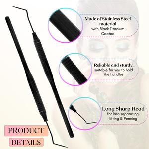 Premium Eyelash Extension <b>Tools</b> Lash Lift <b>Tool</b> Stainless Steel Reusable Easy to Clean Circular Grooves Nonslip Grip Lash Lifting - Product Image 5