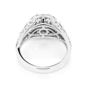 Anillo de Compromiso o Aniversario de Boda con Diamante Moissanite Personalizado de Moda, Plata 925 con Baño de Rodio, Conjunto de Anillos de Lujo, Joyería Fina, Regalos Unisex - Product Image 2