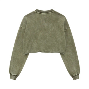 Sweat-shirt d'hiver streetwear imprimé de haute qualité en molleton bouclette lavé, col rond, longueur régulière, coupe oversize, anti-plis - Product Image 2