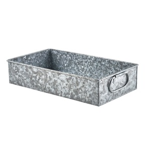 Simple Galvanized Serving Trays Metal Iron Modern Design Classic Design Customized Size <b>Shape</b> <b>Colour</b> - Product Image 1