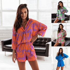 Conjunto de pantalones de otoño para mujer, conjuntos de 2 piezas de gran tamaño para mujer, blusas y Camisas de mujer de dos piezas de talla grande - Product Image 2