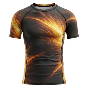 Camiseta de compresión sublimada al por mayor para hombres, mujeres y niños, para MMA, BJJ, Jiu Jitsu, entrenamiento sin gi, duradera, personalizada, para natación. - Product Image 1