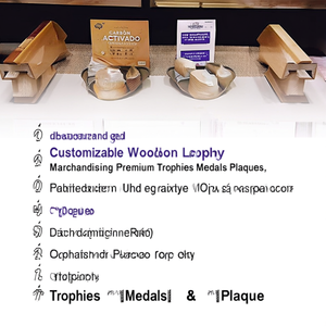 Trofeo in Legno Personalizzabile per Merchandising, Trofei, Medaglie e Targhe Premium - Product Image 2