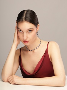 Fourniture directe d'usine collier bijoux de mode ensembles de bijoux pour anniversaire fiançailles cadeau fête mariage Occasion - Product Image 6