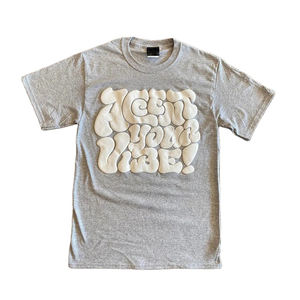 Vente en gros T-shirts personnalisés pour hommes imprimé bouffant surdimensionné 100% coton lourd 300gsm t-shirt - Product Image 3