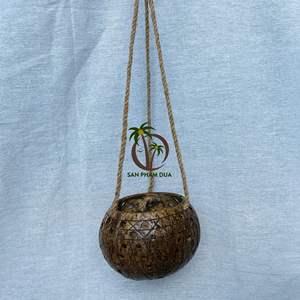 Maceta de cáscara de COCO NATURAL, varios diseños, macetas colgantes, olla de COCO, COCO ecológico - Product Image 6