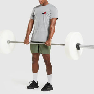 Camisetas de gimnasio de verano para hombres Material de algodón 100% de moda y cómodo para ropa de entrenamiento - Product Image 4
