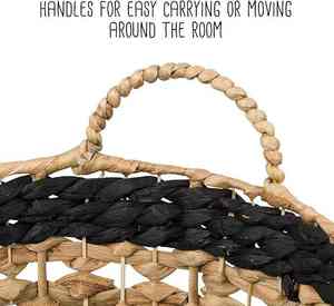 Panier de rangement pliable de forme carrée écologique fait à la main personnalisable nouveau style couleur naturelle multi-utilisé Waterhyacinth - Product Image 3