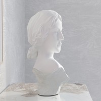 Figurine artistique traditionnelle en résine blanche, portrait de Vénus, 37 cm, décoration de table