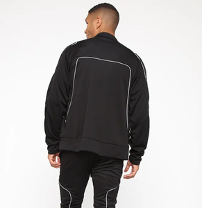 Conjunto de Chaqueta Cortavientos de Forro Polar Sólido de Invierno con Logotipo Personalizado, Pantalones Deportivos con Estampado Digital, Sudadera con Capucha y Cremallera, Conjunto de Dos Piezas, Chándal para Hombre - Product Image 6