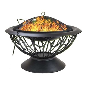 High Quality Metal Fir Pit for Outdoor Warming Usage in Wholesale Cheap Price Simple Design Black Powder Coated Metal Fir Pit - Product Image 1