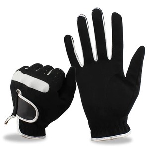 Guantes de golf más vendidos Guantes deportivos de mano izquierda y derecha transpirables antideslizantes de fibra suave azul para hombres y mujeres - Product Image 5