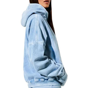 <b>Top</b> Trending Fashion Acid Wash Tracksuit For Women Heavyweight Breathable <b>Long</b> <b>Sleeves</b> Tracksuit For Women's - Product Image 3