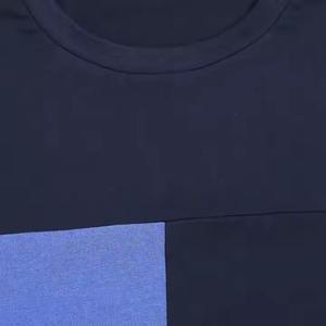 T-shirts à manches courtes surdimensionnés pour hommes de haute qualité, respirants, anti-froissement, en coton biologique écologique, tissu tricoté décontracté - Product Image 5