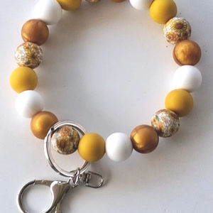 Llavero de piedra cónica, llavero de cuentas de piedras preciosas de cristal curativo, llavero de cristal, accesorio de bolsa, regalo para mamá/amigo-YF2212 - Product Image 1