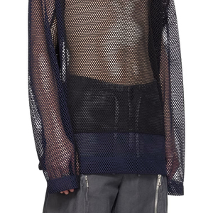 T-shirt en maille à manches longues pour homme de haute qualité, surdimensionné, avec logo imprimé à l'écran, t-shirts en maille de sport 2026 - Product Image 6