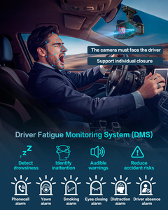 <span class=keywords><strong>Cam</strong></span>éra embarquée 4 objectifs 360° °   <span class=keywords><strong>Cam</strong></span>éra embarquée 4 canaux 2K+1080P*3 pour voitures avec GPS intégré, WiFi 5G, surveillance de stationnement 24h/24 et vision nocturne - Product Image 4