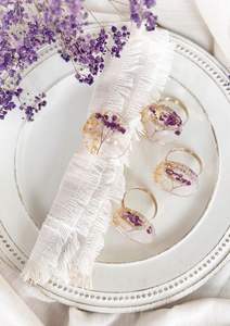 แหวนผ้าเช็ดปากเรซิ่นแกะสลักแบบดั้งเดิมที่มีลวดลายละเอียดสำหรับงานเลี้ยงอย่างเป็นทางการงานแต่งงานและงานเฉลิมฉลองวันหยุด - Product Image 4