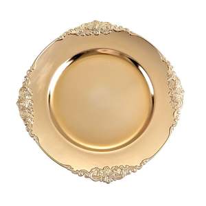 Compre Placa de cargador de metal decorativa de lujo para la mesa de boda para mejorar la experiencia de comedor elegante con estilo premium - Product Image 4