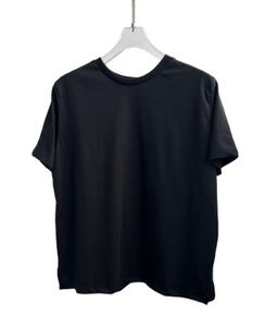 T-shirt uni à col rond pour femme en coton, manches courtes, décontracté, été 2026 - Product Image 5