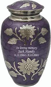 Purple Large Urn for Humans Personalized Cremation Urn with Velvet Bag Urns for Ashes Large <b>Keepsake</b> <b>Box</b> - Product Image 3