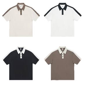 Colección de verano 2025 para hombres, venta al por mayor de fábrica, polos holgados, camisetas de polo informales de punto para hombres - Product Image 5