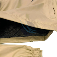 Ensemble de survêtement 2 pièces pour homme, coupe-vent à capuche élégant pour l'hiver, grande taille, imprimé, écologique et léger